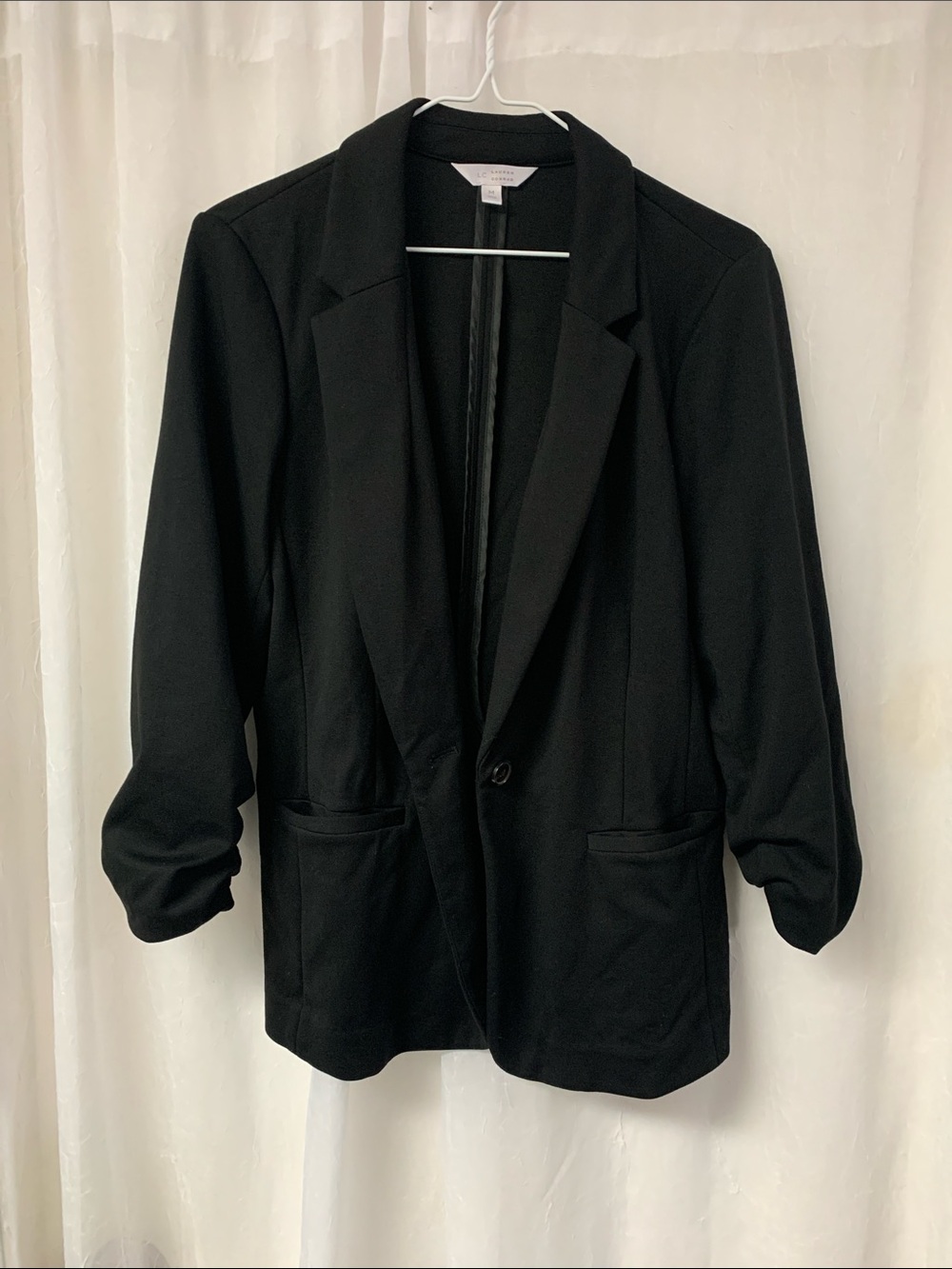 LC Lauren Conrad Black Single-Button Blazer